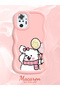 Redmi Note 10 Pro Compatible Case Camera Protector Pink Silicone Couple Phone Case Cat Pattern - 2