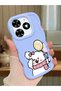 Tecno Spark Go 2024 Compatible Case Camera Protector Blue Silicone Couple Phone Case Cat Pattern