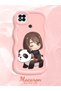 Redmi 9C Compatible Case Camera Protector Pink Silicone Couple Phone Case Panda Pattern - 2
