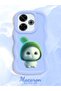 Redmi 13X Compatible Case Camera Protector Blue Silicone Couple Phone Case Cute Pattern - 2