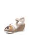 100% Genuine Leather Wedge Heeled Casual Sandals (Order 1 Size Larger) - 4