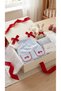 Baby Girl Strawberry Embroidered Gingham Salopet & T-Shirt Set - Blue - 5
