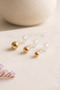Top Model Triple Earring Set Gold Color - 5