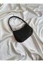 Stone Baguette Model Hand and Women's Shoulder Bag Evening Dress Bag Wedding Bag Engagement Bag Black - 4