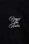 Men's Forget the Rules Printed Crop Oversize T-Shirt Black - 3