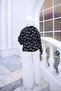 Black Embroidered Kimono Pants Set - 4