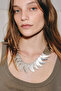 Metal Drop Plate Necklace