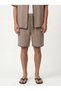 Stitched Detailed Shirt Shorts Set - 2