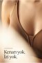 Laser Cut Seamless Capucino Ghost Bra Striped Underwireless Padded Invisible Bra C4T0N7O633 - 3