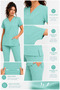 Lycra Scrubs Medical Uniform, Nurse Doctor Hospital Uniform, Men and Women, Healthcare Staff Uniforms, Navy Blue, Purple, Beige, Gray, Burgundy, Coffee, Orange, Blue, Mint, Sage Green, Green, Khaki - 6