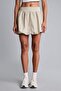 Balloon Fit Flexible Waist Volume Cut Beige Mini Skirt H9766Ax26Hs - 3