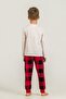 Boy's Let's Build White Long Sleeve Pajama Set Rp3872-C-V1 - 4