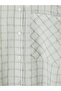 Nevavm Plaid Linen Blend Women's Shirt Tunic with a Difference - 3