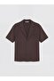 Lcw Vision Brown Regular Fit Short Sleeve Men's Jacket - 5