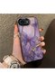iPhone 16E Compatible Silicone Edge Hard Back Case Couple Phone Case Butterfly Pattern - 3