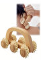 Wooden Massage Roller Tool, Manual Wooden Massager, 1 Pcs Wood Back Massage Roller for Neck Leg B... - 6