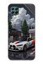 حافظة هاتف شفافة متوافقة مع هاتف هواوي P40 Lite بنمط BMW