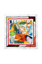 وشاح / باندانا منقوشة بالزهور مقاس 50×50 سم