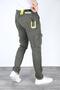 Kafka Cotton Lycra Linen Fabric Cargo Pocket Trousers - 2