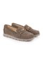 Women's Loafer Shoes Suede Metal Buckle Moccasin Stitched Lightweight Flexible Eva Sole Daily Use L076.5604-6 - 3