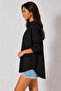 Women's Double Pocket Ayrobin Fabric Oversize Casual Shirt - 3