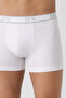 Ds Damat White Elastic Waistband Brand Logo Lycra Stretchable 2-Piece Boxer Set - 4