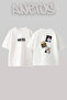 Central Cee_60 Design Printed Oversize White T-Shirt