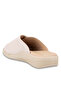 Kaylo-G Women's Leather Slippers Beige - 5