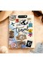 Travel Patterned Magnetic Photo Album Hard Cover 30 Pages