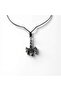 Celtic Knot Battle Axe Chrome Plated Oiled Cotton Cord Men Women Necklace - 5