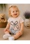 100% Cotton Ribbon & Floral Printed Shorts Summer Double Baby Girl Set