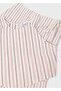 Girl's Striped Pants Top Set Cream 6560 - 4