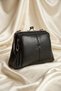 Vt-001 Burslu Women's Shoulder Bag Clip-On Handbag Crossbody Bag Black - 4