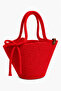 Lola Bow Detailed Straw Handbag Natural Weave Summer Beach, Daily Stylish Design Bag - 3