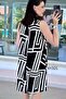 Zero Sleeve Button Detail Viscose Dress 6Y321 - 2
