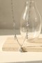 Gray Steel Necklace with Zircon Stone Detail - Modern and Elegant Design Women's Neck Jewelry - 5