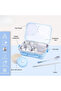 Food Grade 304 Stainless Steel Bento Lunch Box with 4 Compartments and Leak-Proof Lid - Blue - 5
