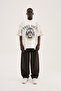 Men's Free Soul Printed Oversize T-Shirt Ecru