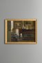 Girl in the Interior - Vintage Patterned Painting - Fine Model