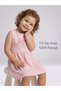 Girl's Heart Patterned Pink Dress 1-6 |   100% Cotton 1-6 Years Old - 5