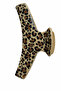 Stylish Leopard Pattern Large Size Hair Claw Clip Modern Hair Accessory for Women