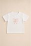 Girl's Bow Detailed T-Shirt & Appliqued Balloon Skirt Two-Piece Set - 3