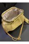 Wicker Weave Women's Hand and Shoulder Bag – Chain Strap, Gold Metal Detail, Stylish Bag for Daily Use & Summer - 5