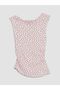 Xside Pink Boat Neck Polka Dot Gathered Blouse - 7