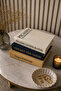 3-Piece Fabric Decorative Book Box Set – Hidden Storage Box, Modern Living Room and Office Decor