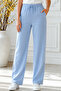 Modal Elastic Waist Trousers S2382 Blue - 2
