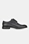 Men's Black Genuine Natural Leather Leather Sole Lace-Up Daily Shoes - 5