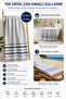 Bathroom Sea Beach Peshtemal Towel 100% Cotton 70x150 Cm