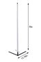 Remote Control LED Light Corner Lamp White Light Metal ABS 20 watts Multicolour 55x13.78inch - 3