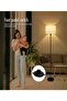 FUOE Minimalist 59-inch Floor Lamp with Foot Switch and LED Bulb for Living Room/Bedroom - 5
